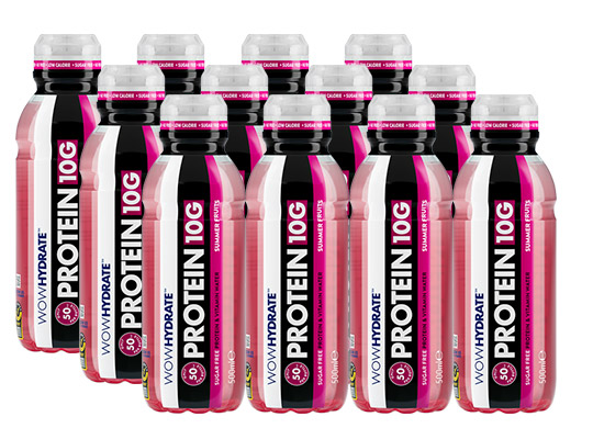 Summer Fruits Sports Drink - Pack of 12 Protein Waters - WOW Hydrate